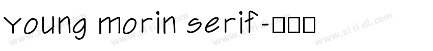 young morin serif字体转换